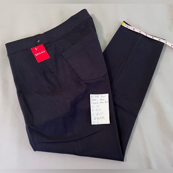 Spanx Polished Ankle Slim Pants Classic Navy Blue NWT Sz Medium Women - Picture 13 of 13